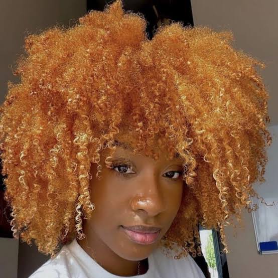 Vibrant Ginger Copper Mid-Back Defined Curls — Classy Copper Hair on Black Women