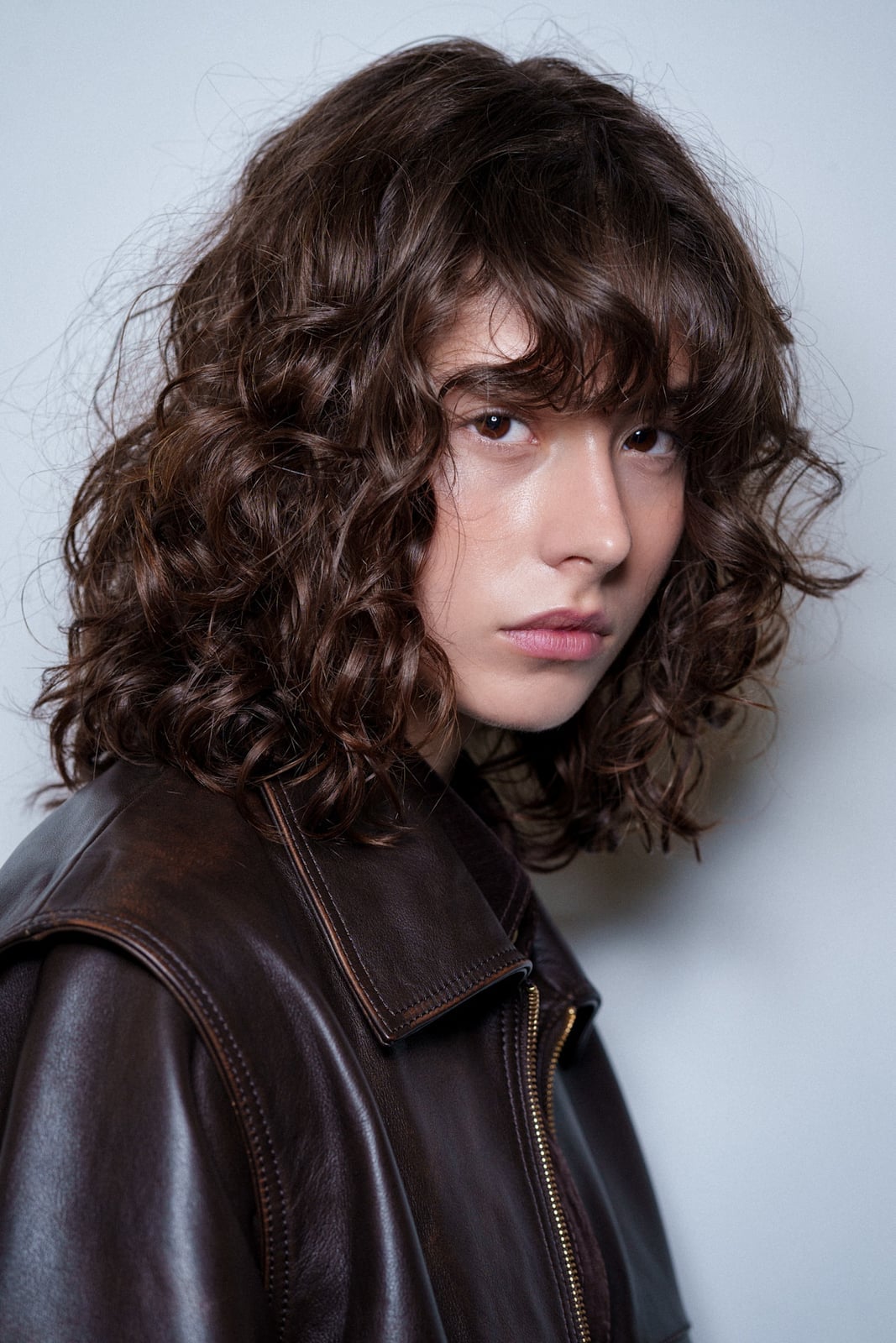 Shoulder Layers With Curly Bangs Shoulder Layers With Curly Bangs — Classy Curly Hair Layers