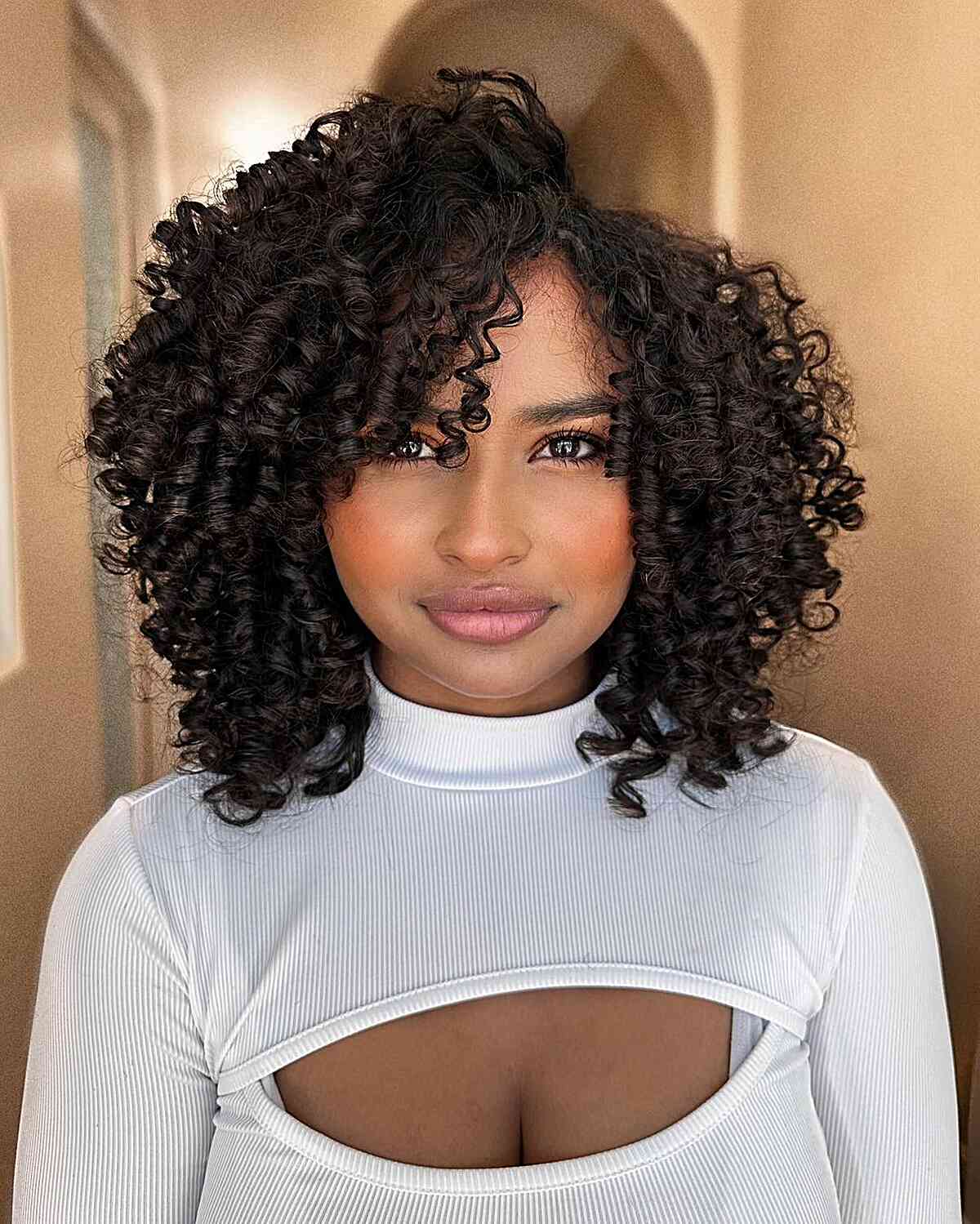Collarbone Layers With Face-Framing Collarbone Layers With Face-Framing — Classy Curly Hair Layers