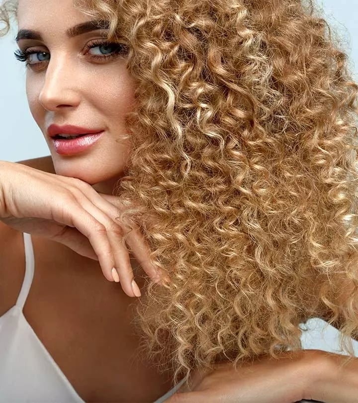 Bright Blonde Curls With Lighter Highlights Bright Blonde Curls With Lighter Highlights — Classy Curly Highlights