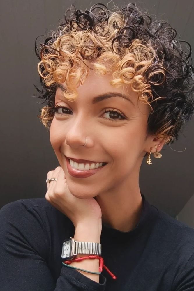 Bold Orange Pixie With Bouncy Curls Bold Orange Pixie With Bouncy Curls — Classy Curly Pixies