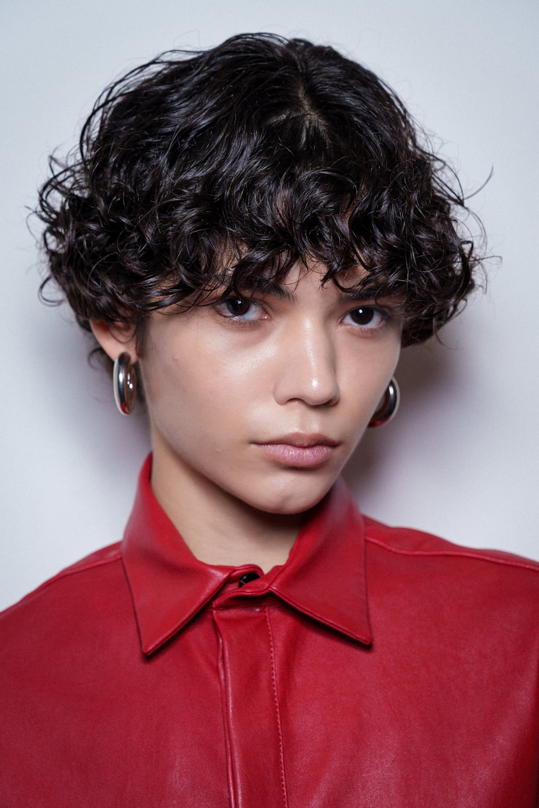 Fine Dark Brown Pixie With Curly Bangs Fine Dark Brown Pixie With Curly Bangs — Classy Curly Pixies