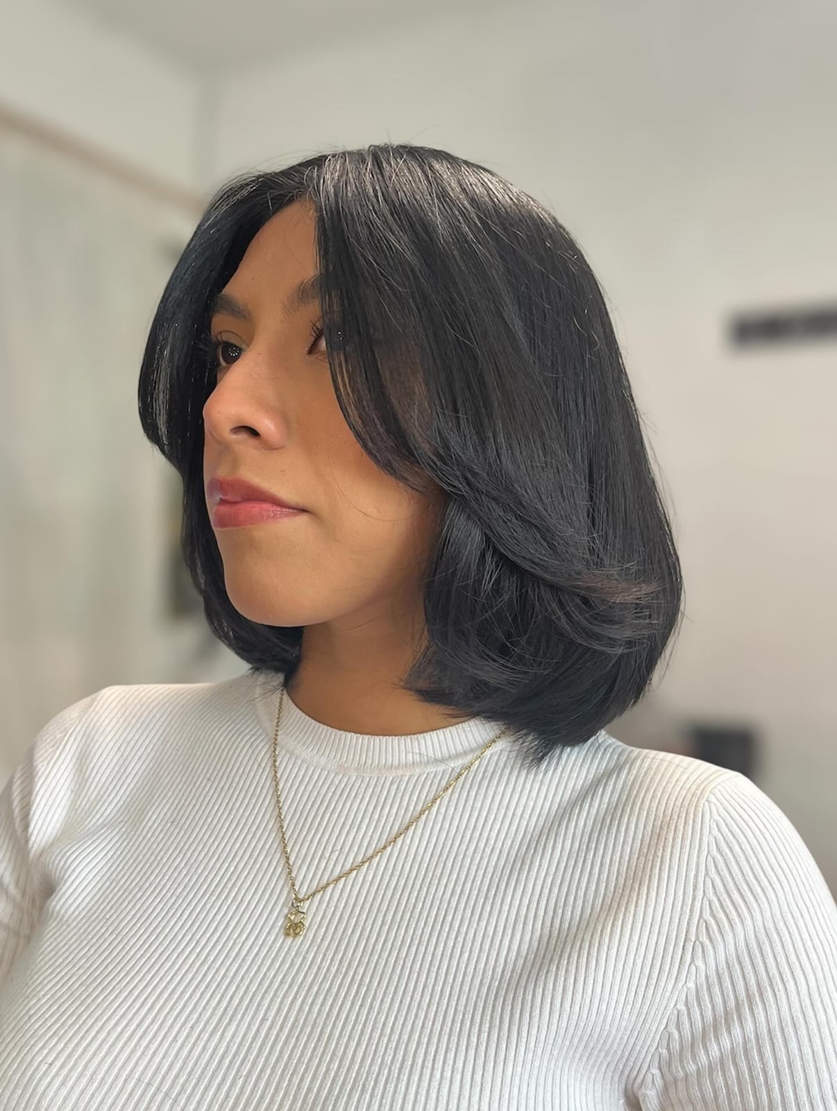 Dark Brown Bob With Face-Framing Layers Dark Brown Bob With Face-Framing Layers — Classy Cut Bob