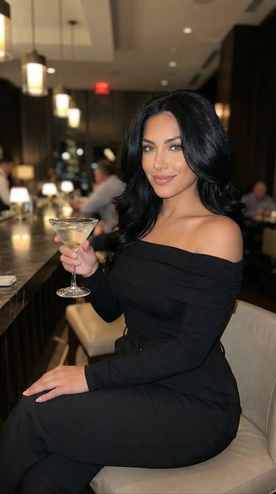 Black Off-The-Shoulder Jersey Top Black Off-The-Shoulder Jersey Top — Classy Dinner Outfits Classy