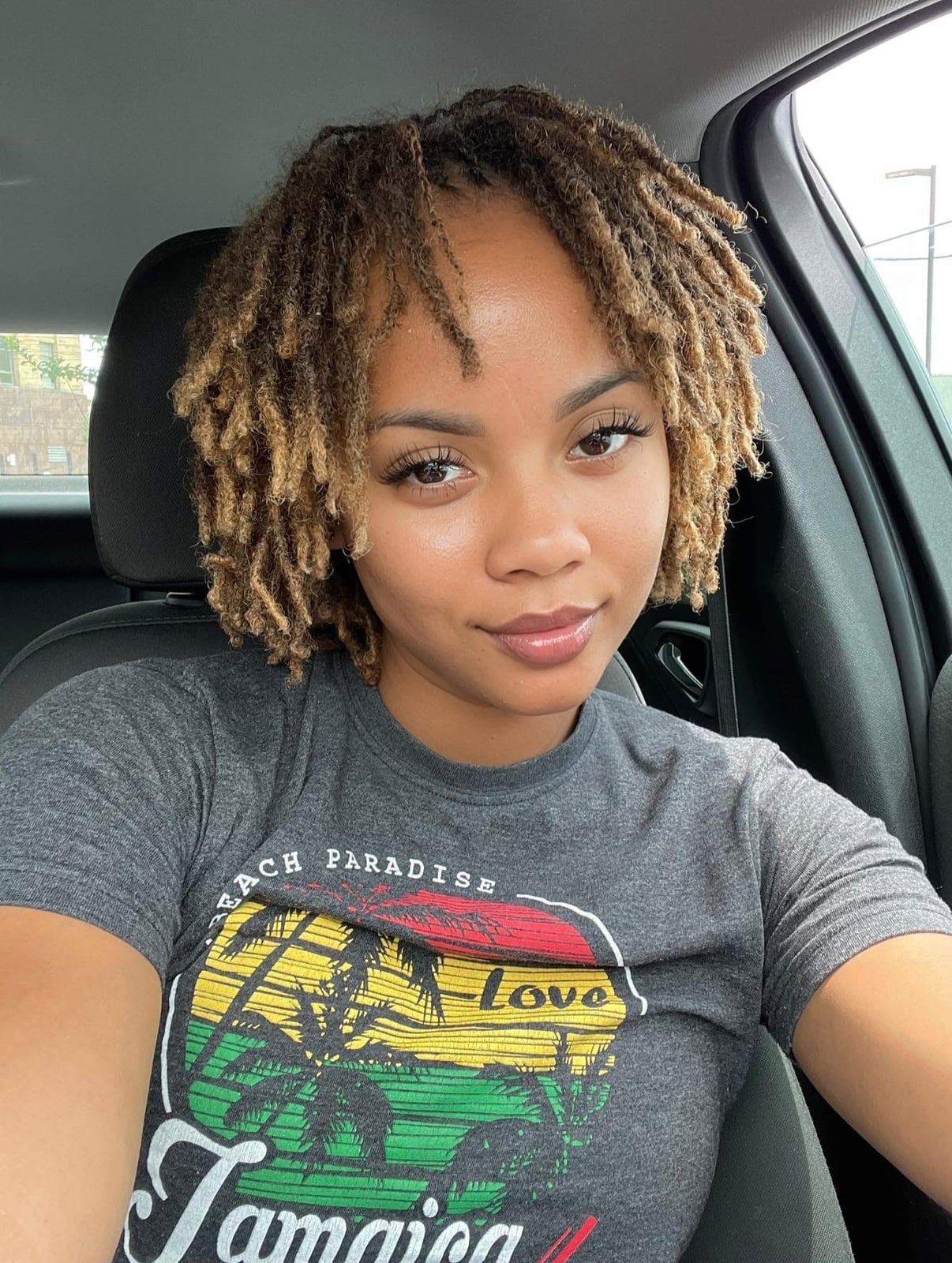Collarbone Dark Brown Locs With Blonde Highlights Collarbone Dark Brown Locs With Blonde Highlights — Classy Down Locs