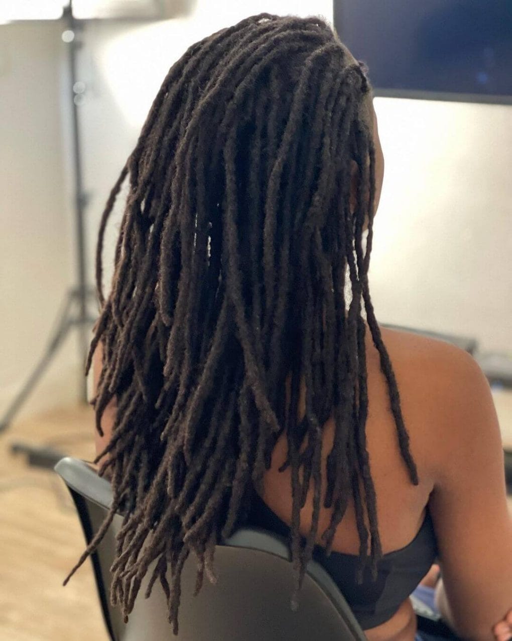 Thick Dark Brown Locs Mid-Back Length Thick Dark Brown Locs Mid-Back Length — Classy Down Locs
