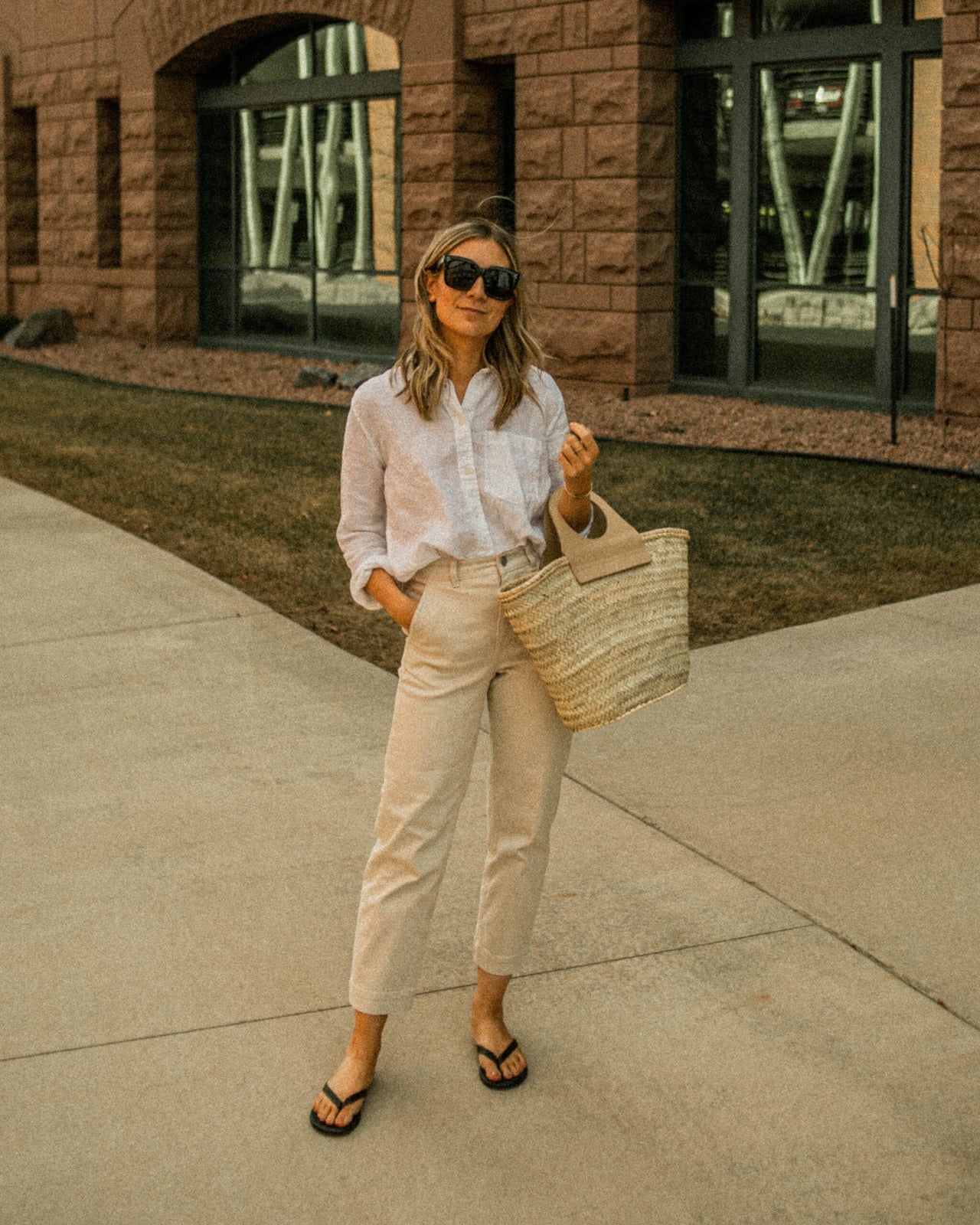 Black Leather Blazer with Black Cargo Pants — Classy Dress Pants Outfit Women