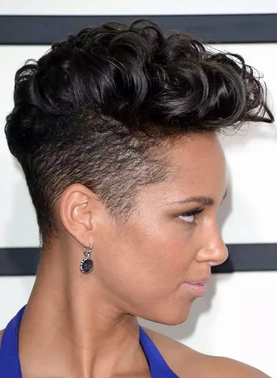 Dark Brown Curly Undercut Pixie Dark Brown Curly Undercut Pixie — Classy Edgy Haircuts