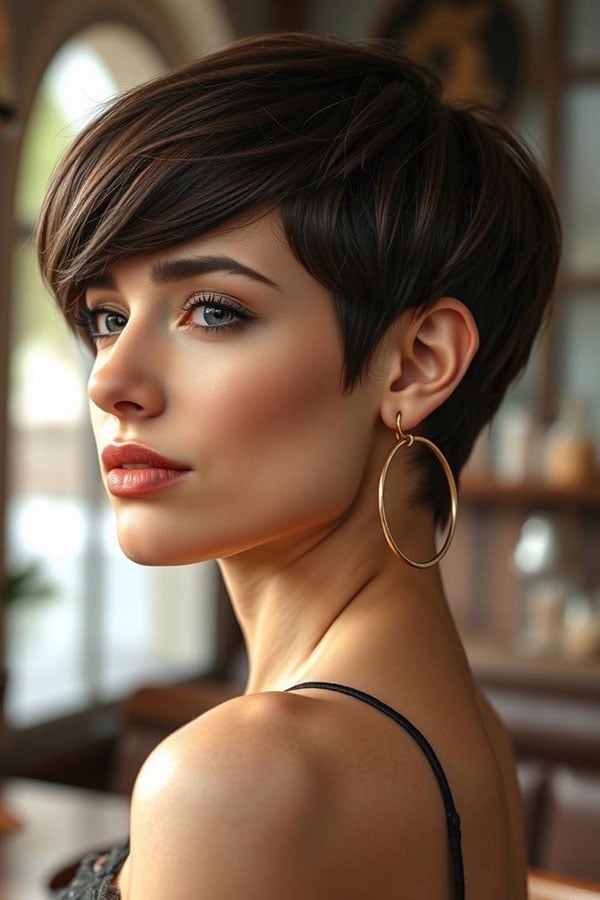 Vibrant Blue Spiky Pixie With Choppy Bangs Vibrant Blue Spiky Pixie With Choppy Bangs — Classy Edgy Pixie