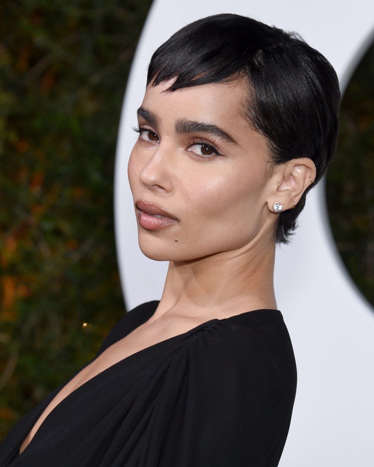 Textured Black Pixie With Swept Bangs Textured Black Pixie With Swept Bangs — Classy Edgy Pixie