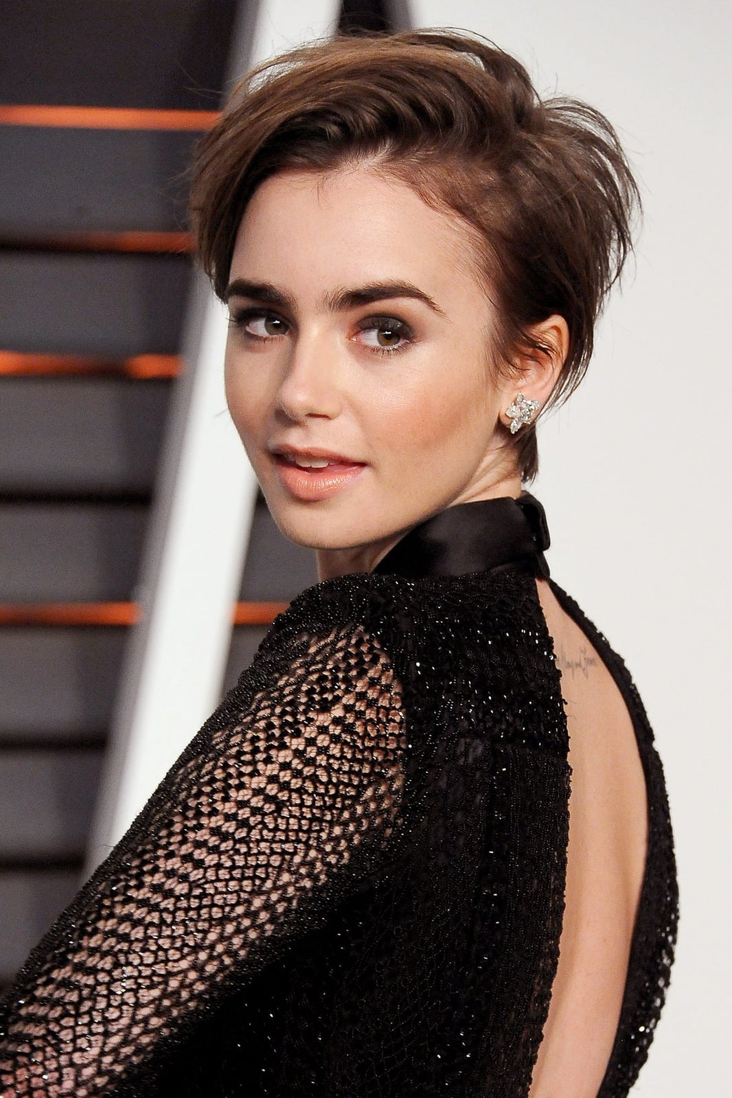 Textured Dark Brown Pixie With No Bangs Textured Dark Brown Pixie With No Bangs — Classy Edgy Pixie