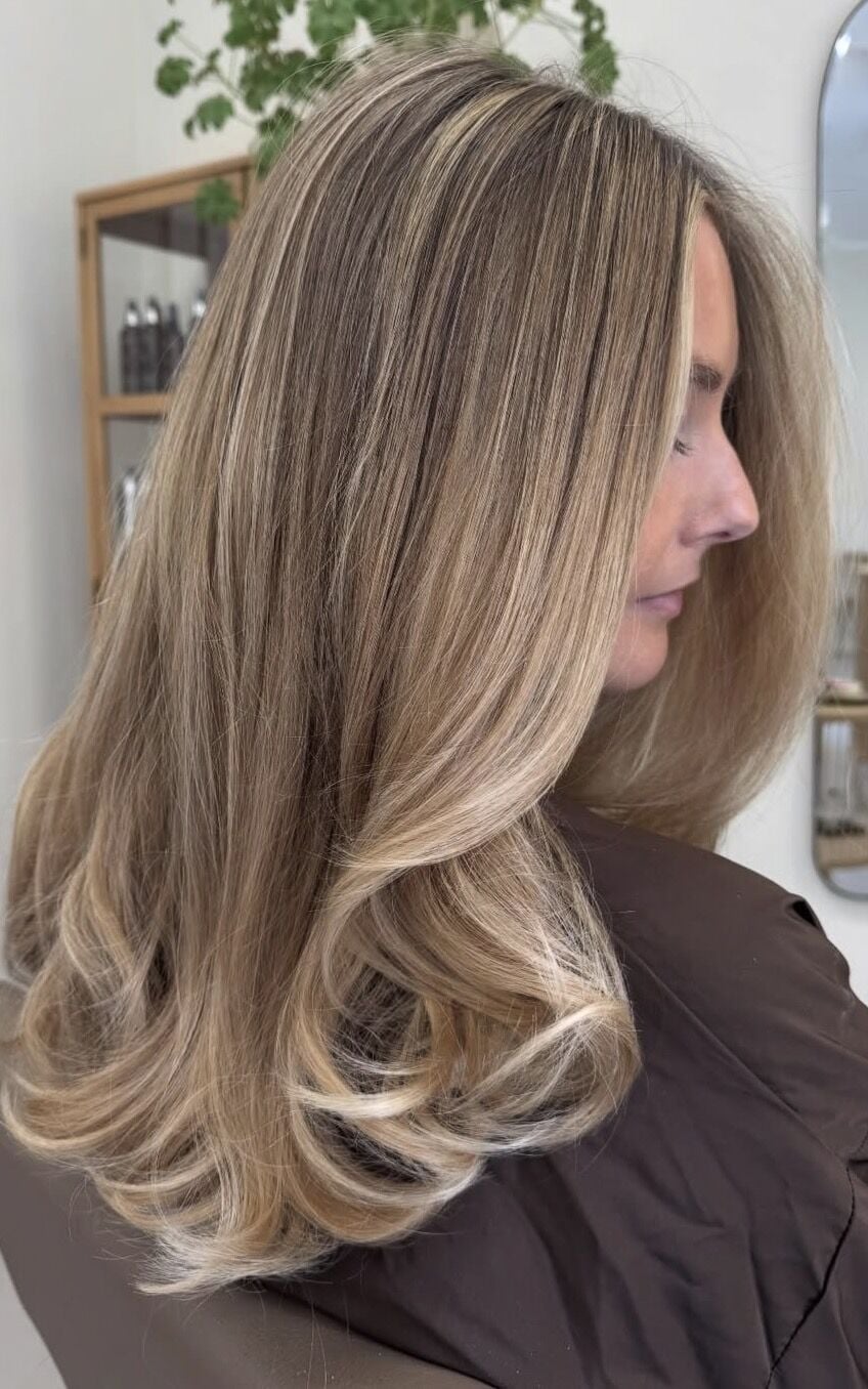 Ash Blonde Collarbone With Side Framing, Wavy Ash Blonde Collarbone With Side Framing, Wavy — Classy Face Framing Layers
