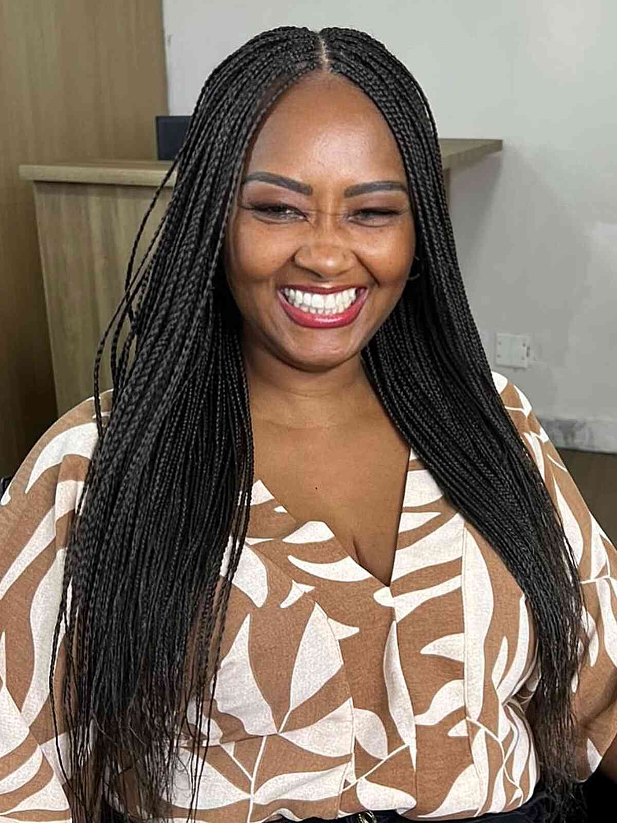 Fine Black Micro Braids Fine Black Micro Braids — Classy Feed in Braids Hairstyles