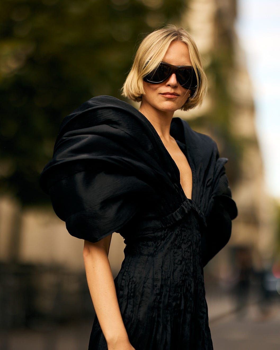 Ear Length Ash Blonde Bob Blunt Cut — Classy French Bob