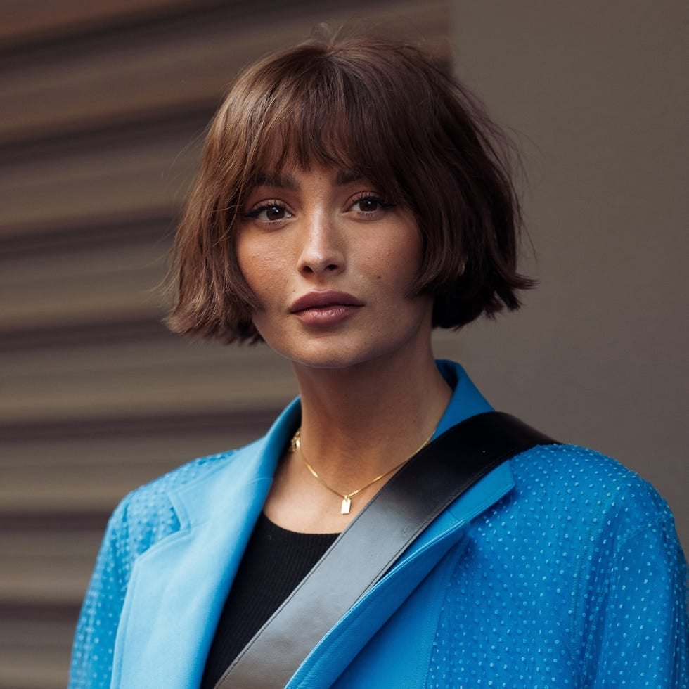 Light Brown Bob With Micro Bangs — Classy French Bob