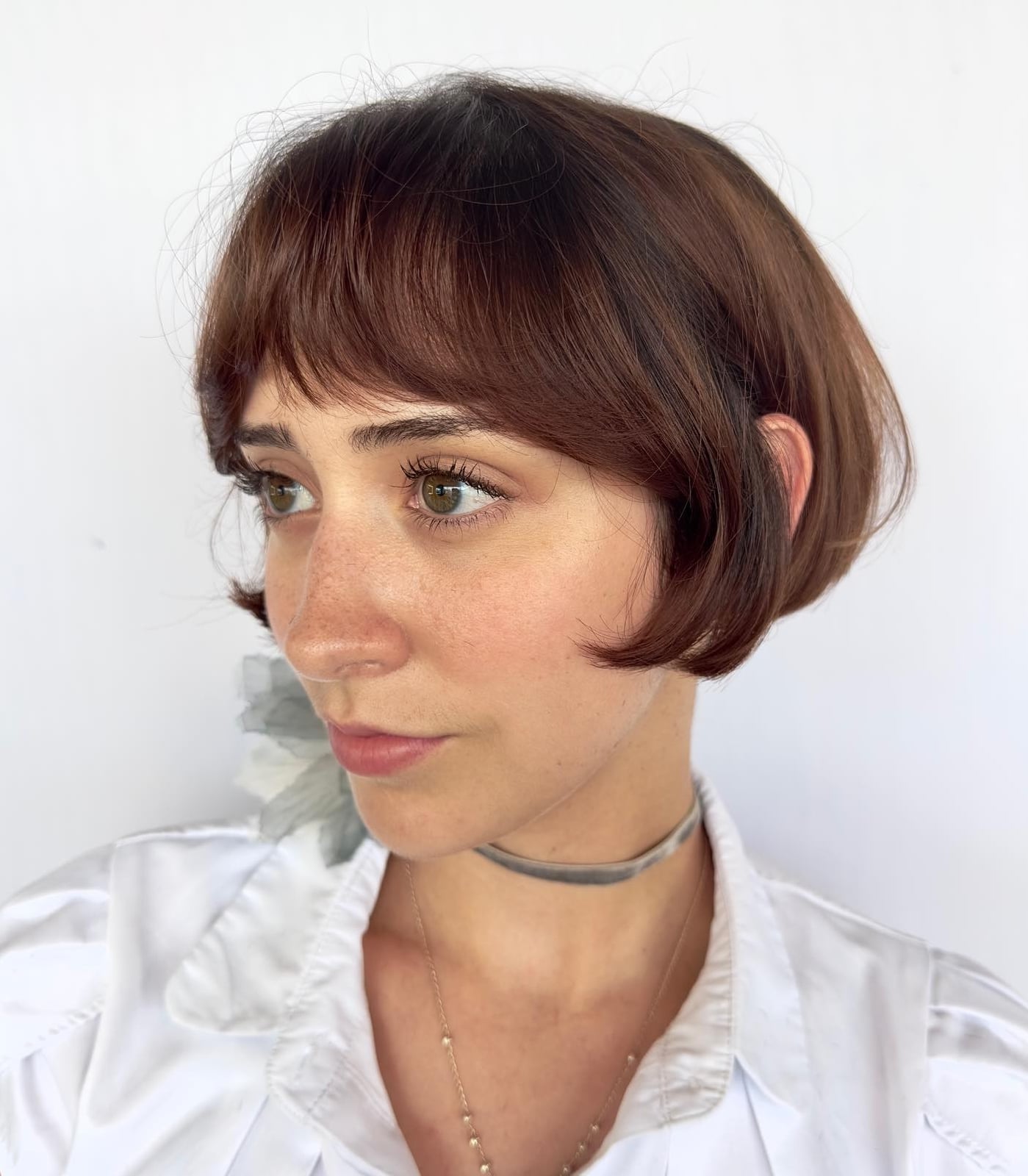 Ear-Length Bob With Sharp Line Ear-Length Bob With Sharp Line — Classy French Bob Haircut