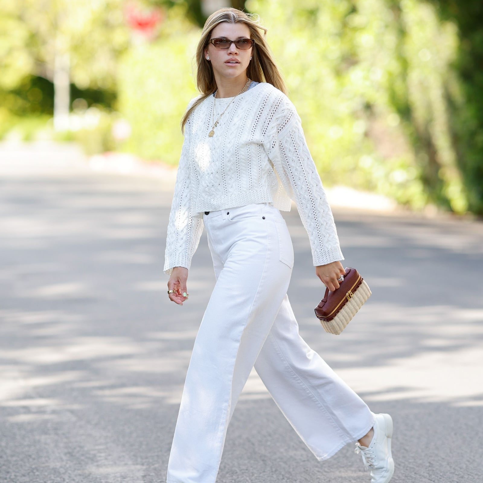 White Wide Leg Jeans With Cable Knit Sweater White Wide Leg Jeans With Cable Knit Sweater — Classy Going Out Outfits Jeans