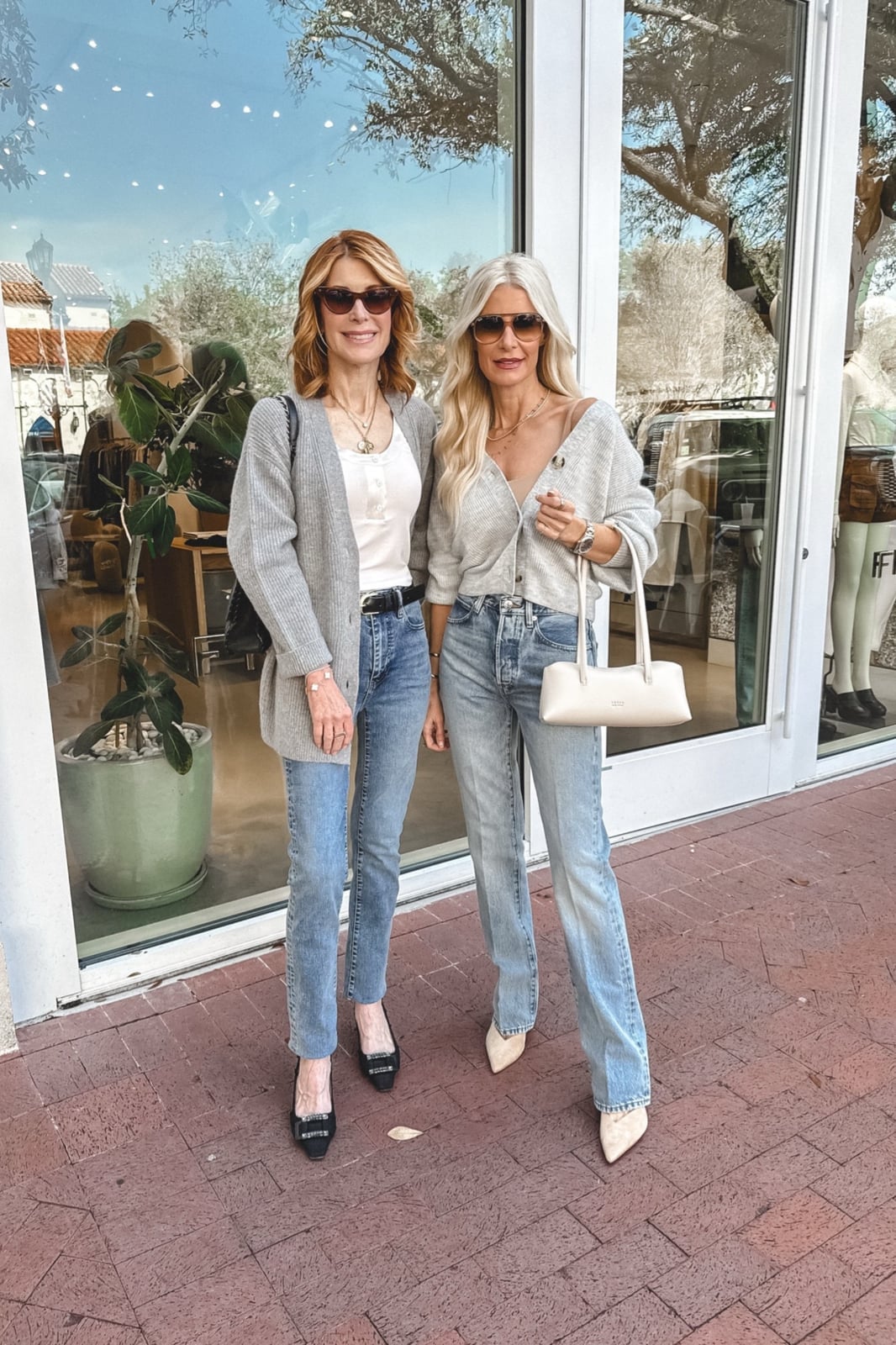 Straight Leg Jeans With Gray Cardigan Straight Leg Jeans With Gray Cardigan — Classy Going Out Outfits Jeans