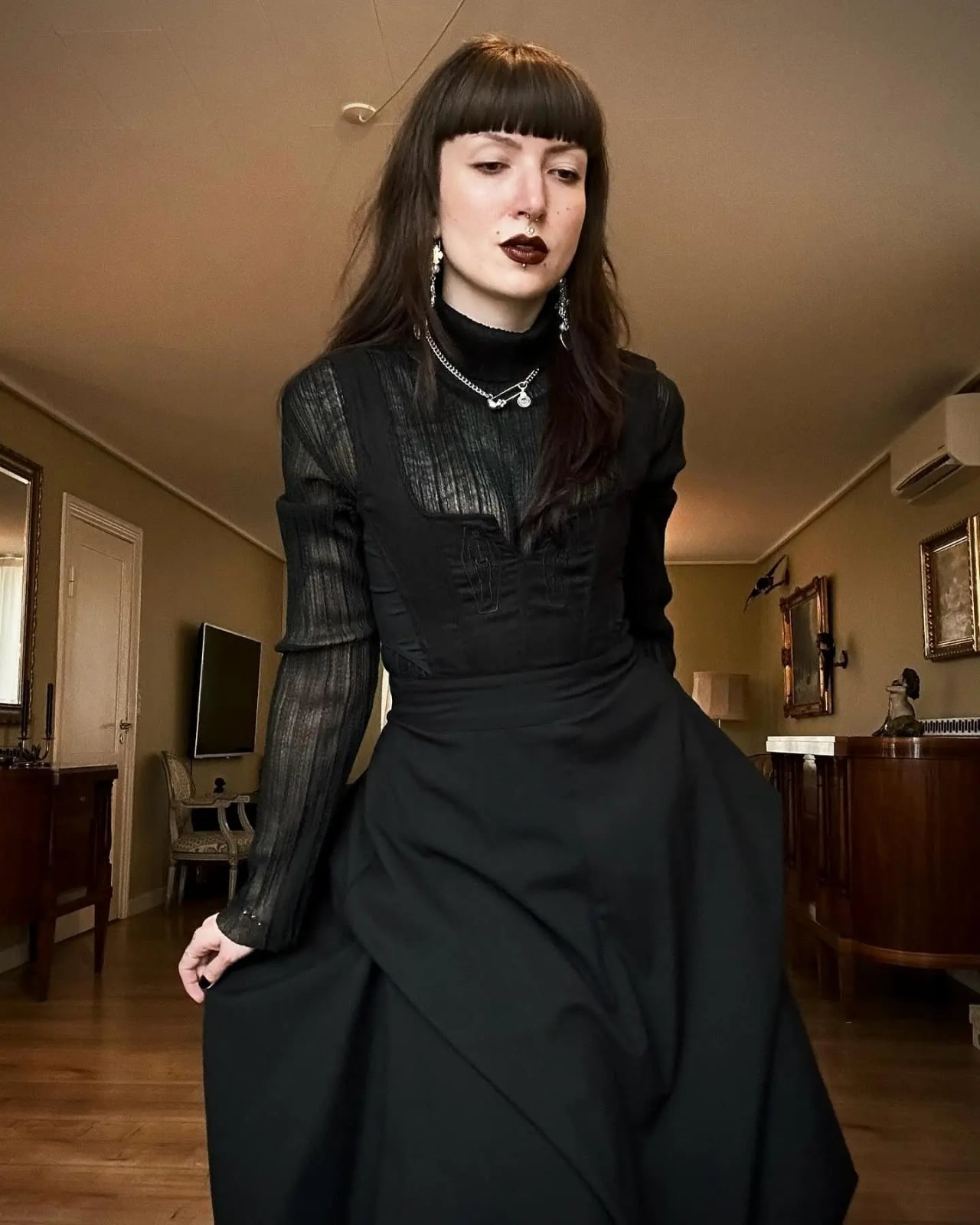 Layered Gothic Corset and Full Skirt — Classy Gothic Style