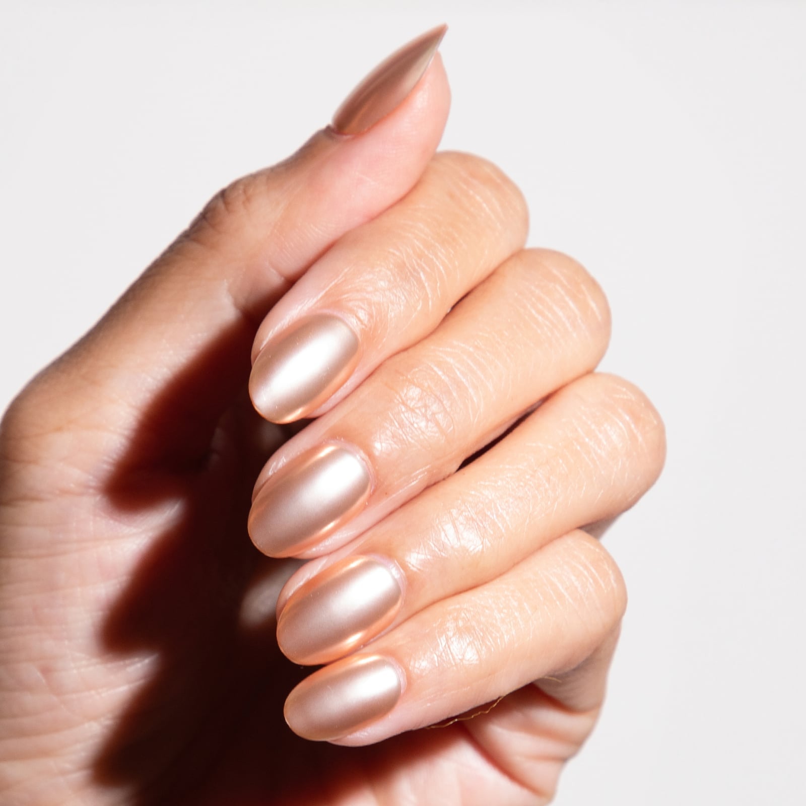 Sheer Milky White Glossy Short Almond — Classy Hailey Bieber Nails