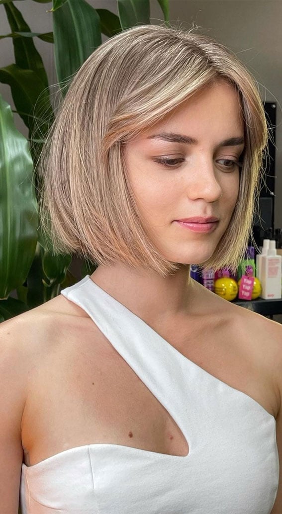 Angled Blonde Bob With Soft Waves — Classy Hair Trends for Women