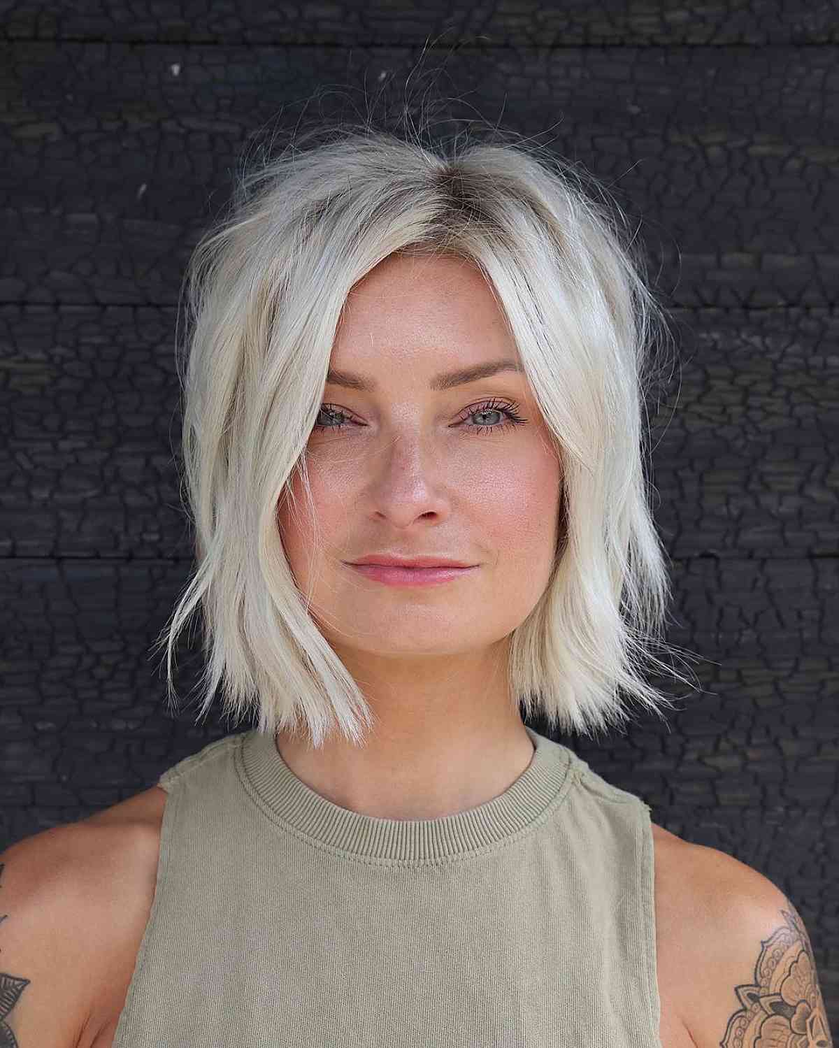 Collarbone Shag with Textured Layers — Classy Hair Types Chart