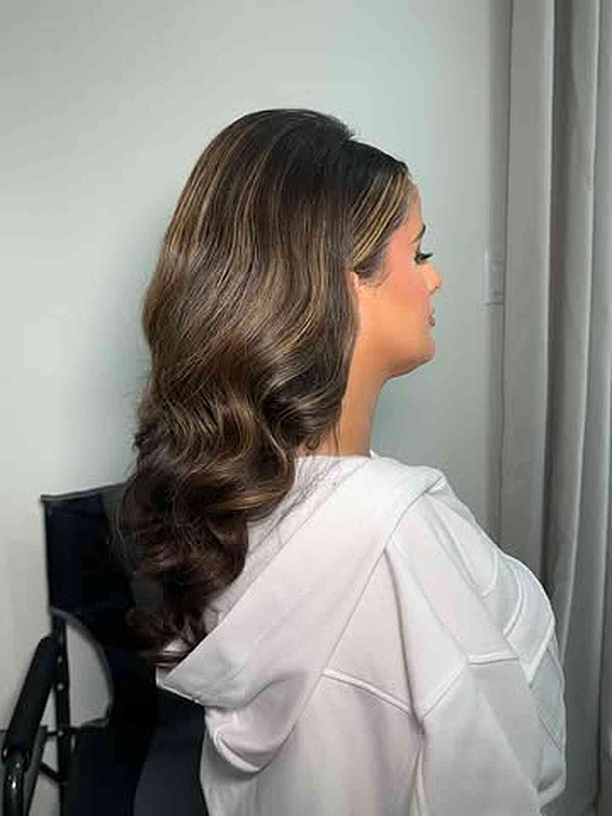Collarbone Layers with Side-Swept Bangs — Classy Hair Types Chart