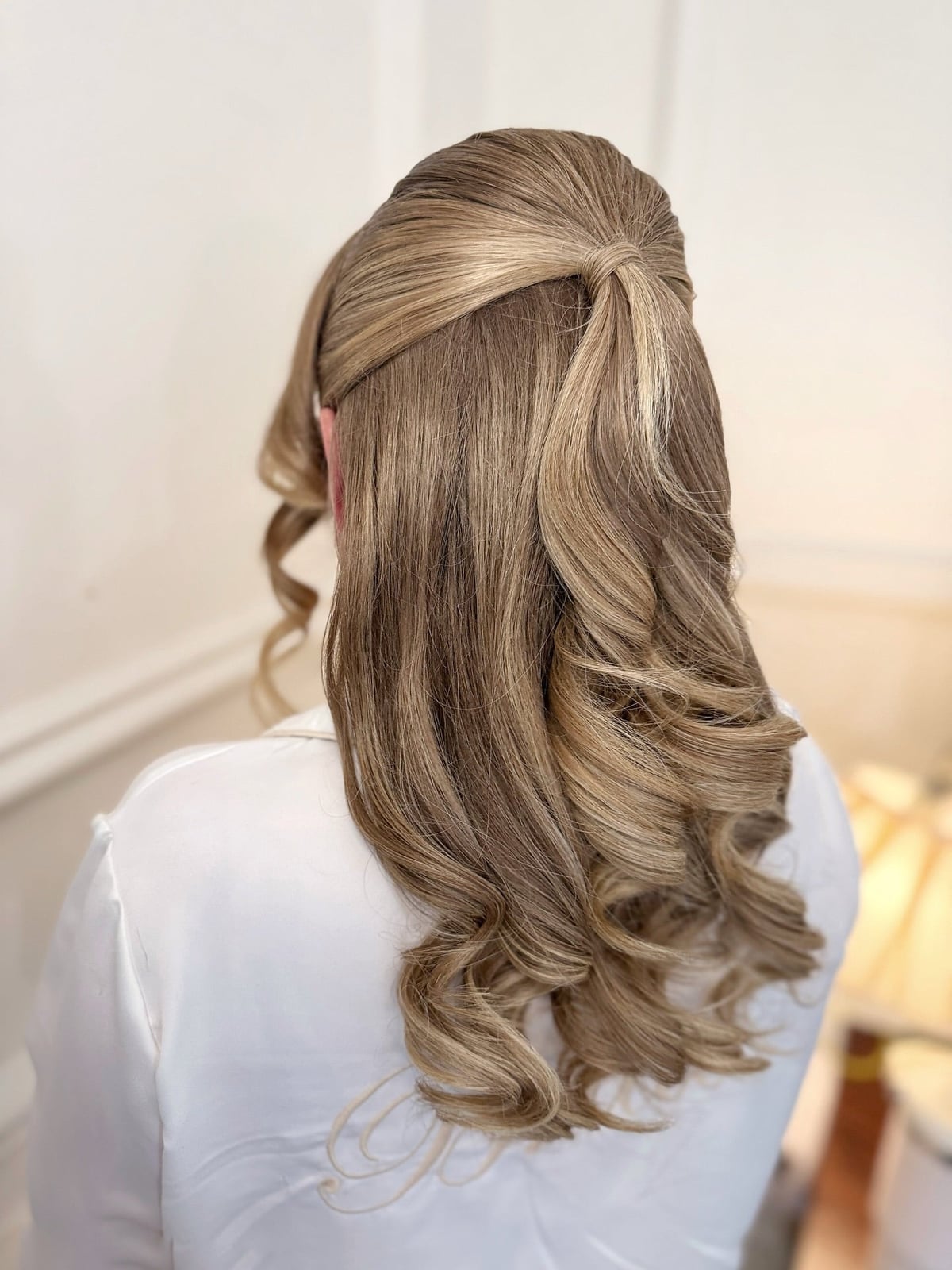 Long Black Updo with Subtle Highlights — Classy Hair Types Chart