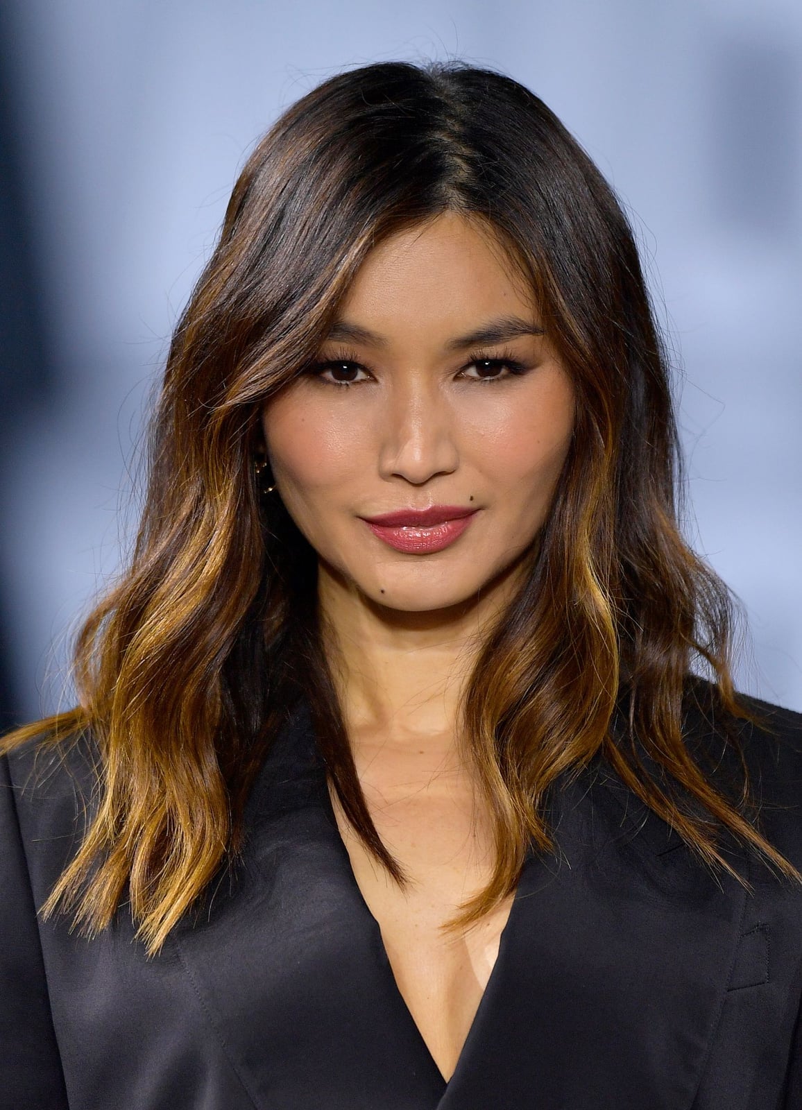 Mid-Back Length Dark Brown With Balayage — Classy Haircuts for Medium Hair