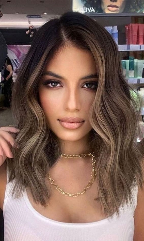 Shoulder Length Lob With Balayage — Classy Haircuts for Medium Hair