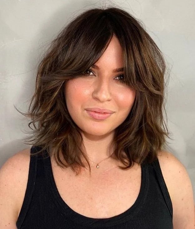 Chin Length Angled Bob With Smooth Blowout Chin Length Angled Bob With Smooth Blowout — Classy Haircuts for Thick Hair