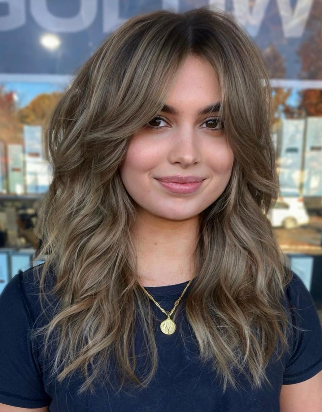 Mid-Back Layers With Soft Waves Mid-Back Layers With Soft Waves — Classy Hairstyles for Round Face