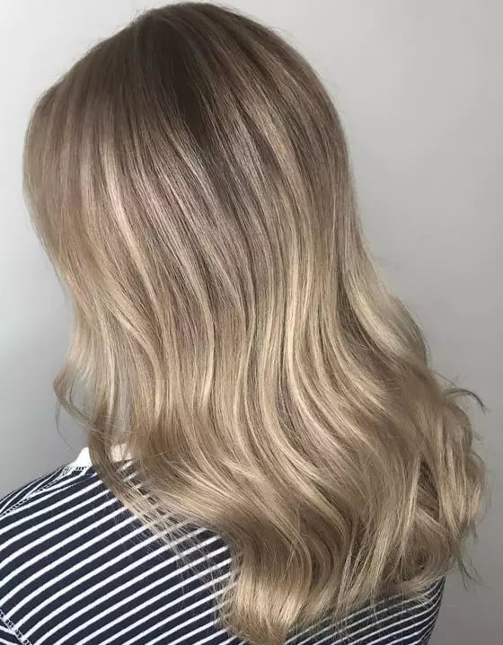 Mid-Back Honey Blonde With Root Shadow Mid-Back Honey Blonde With Root Shadow — Classy Honey Blonde