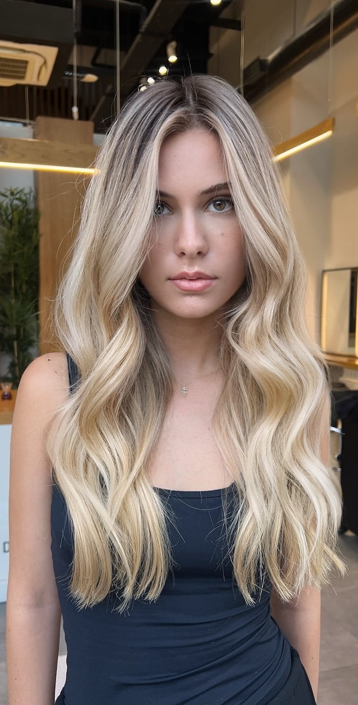 Long Honey Blonde With Face-Framing Layers Long Honey Blonde With Face-Framing Layers — Classy Honey Blonde
