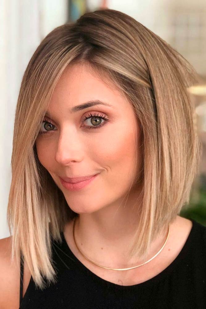 Glossy Blonde Inverted Bob Glossy Blonde Inverted Bob — Classy Inverted Bob