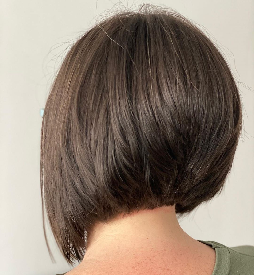 Softly Textured Chin Length Inverted Bob Softly Textured Chin Length Inverted Bob — Classy Inverted Bob