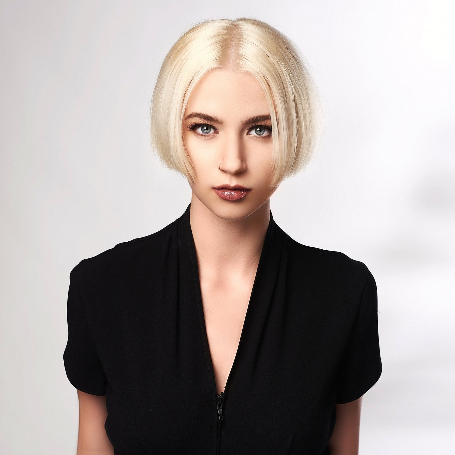 Platinum Blonde Chin Length Inverted Bob Platinum Blonde Chin Length Inverted Bob — Classy Inverted Bob
