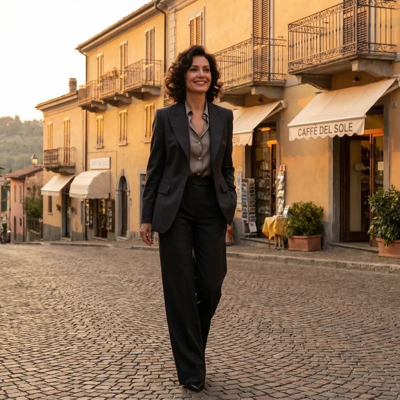 Elegant Italian Woman | Quintessential Classy Style | AI Art Generator | Easy-Peasy.AI