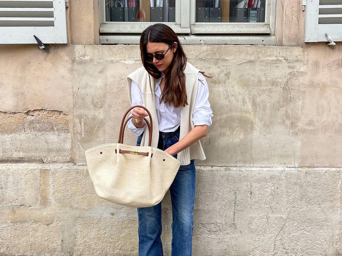 Sleeveless Knit Vest Over White Shirt — Classy Italian Style