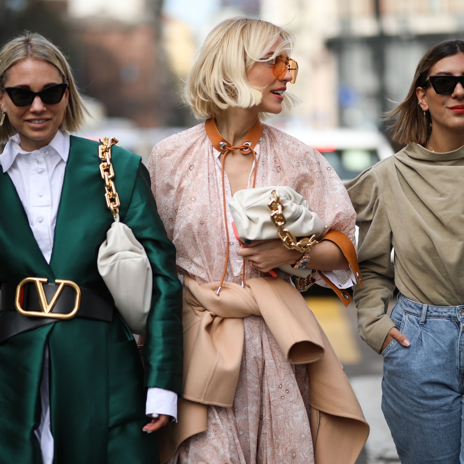 Green Oversized Blazer with White Shirt — Classy Italian Style