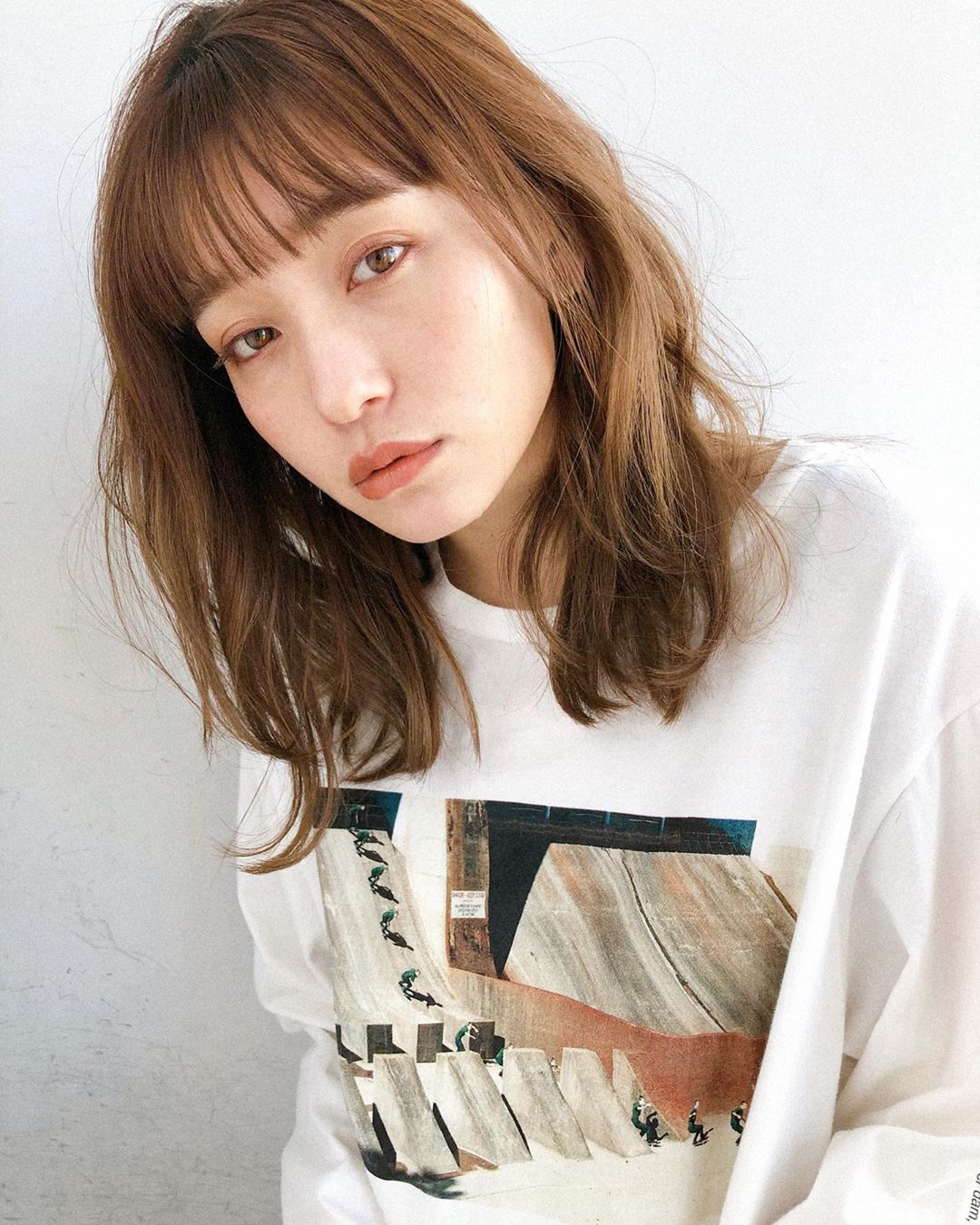 Layered Bob With Straight Bangs And Soft Waves Layered Bob With Straight Bangs And Soft Waves — Classy Japan Hairstyles