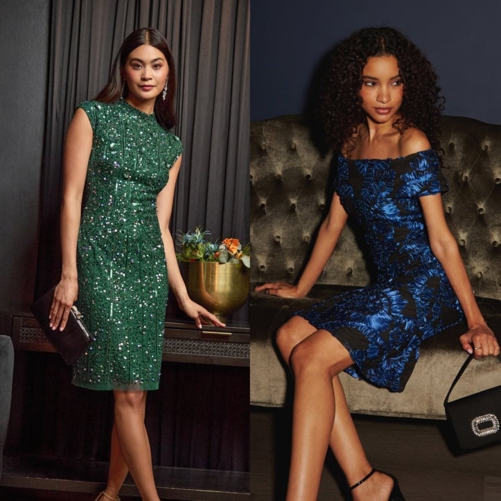 Emerald Green Sequined Knee-Length Dress Emerald Green Sequined Knee-Length Dress — Classy Knee Length Dress