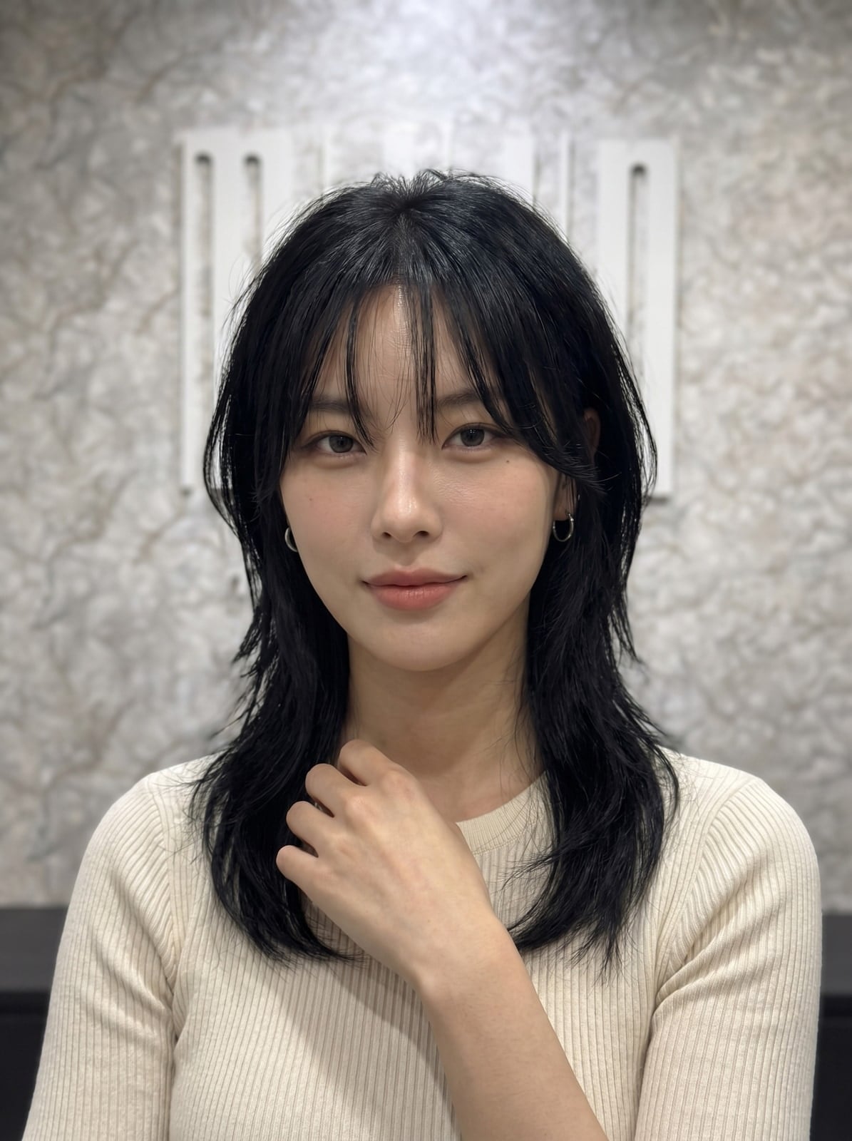 Short Dark Brown Pixie Bob With Wispy Bangs — Classy Korean Hair