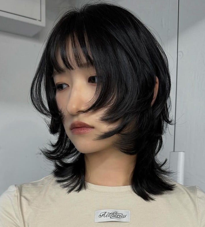 Thick Wavy Mid-Back With Air-Dried Layers — Classy Korean Hair
