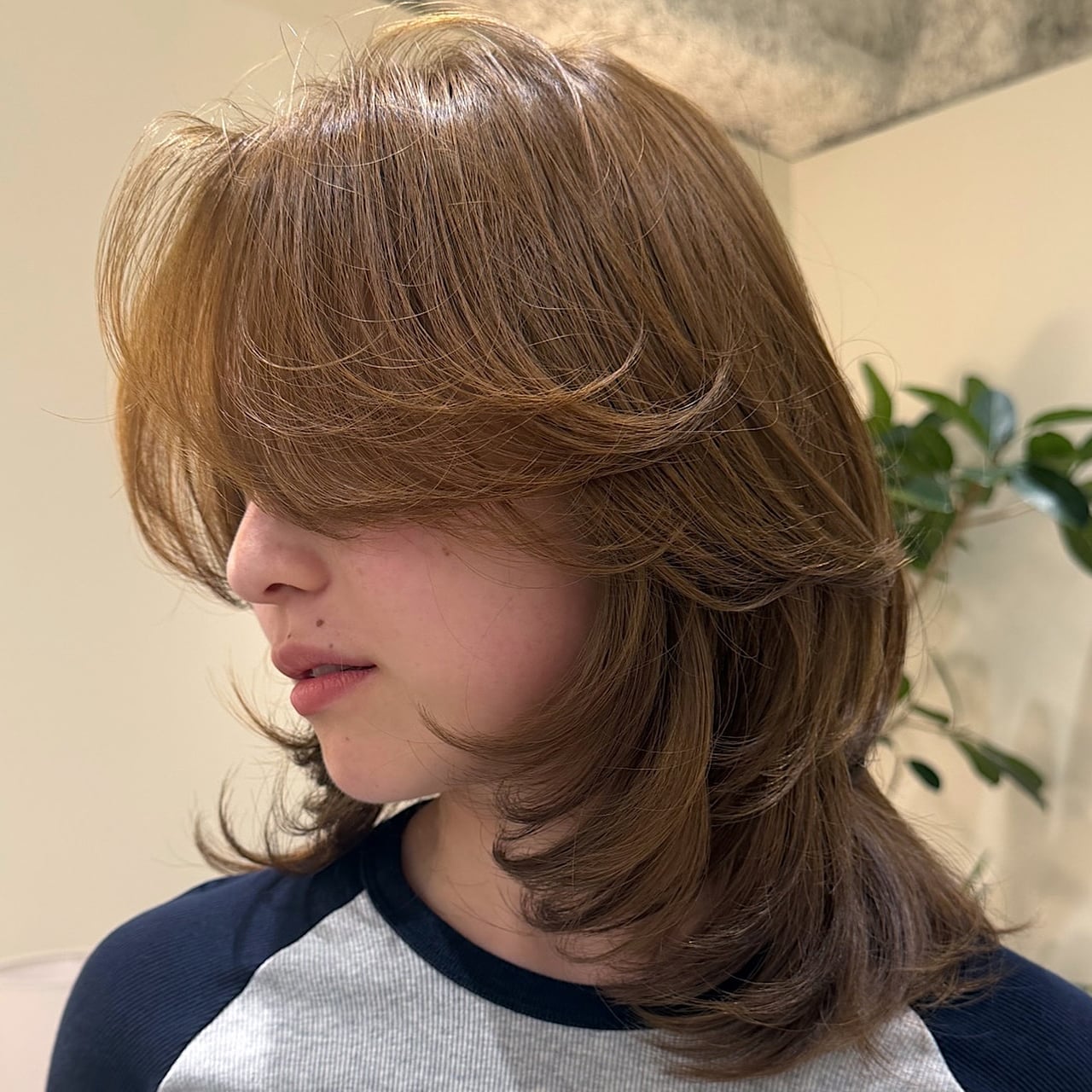 Air Dried Face Framing Layers Medium Brown Air Dried Face Framing Layers Medium Brown — Classy Layered Haircuts for Medium Hair