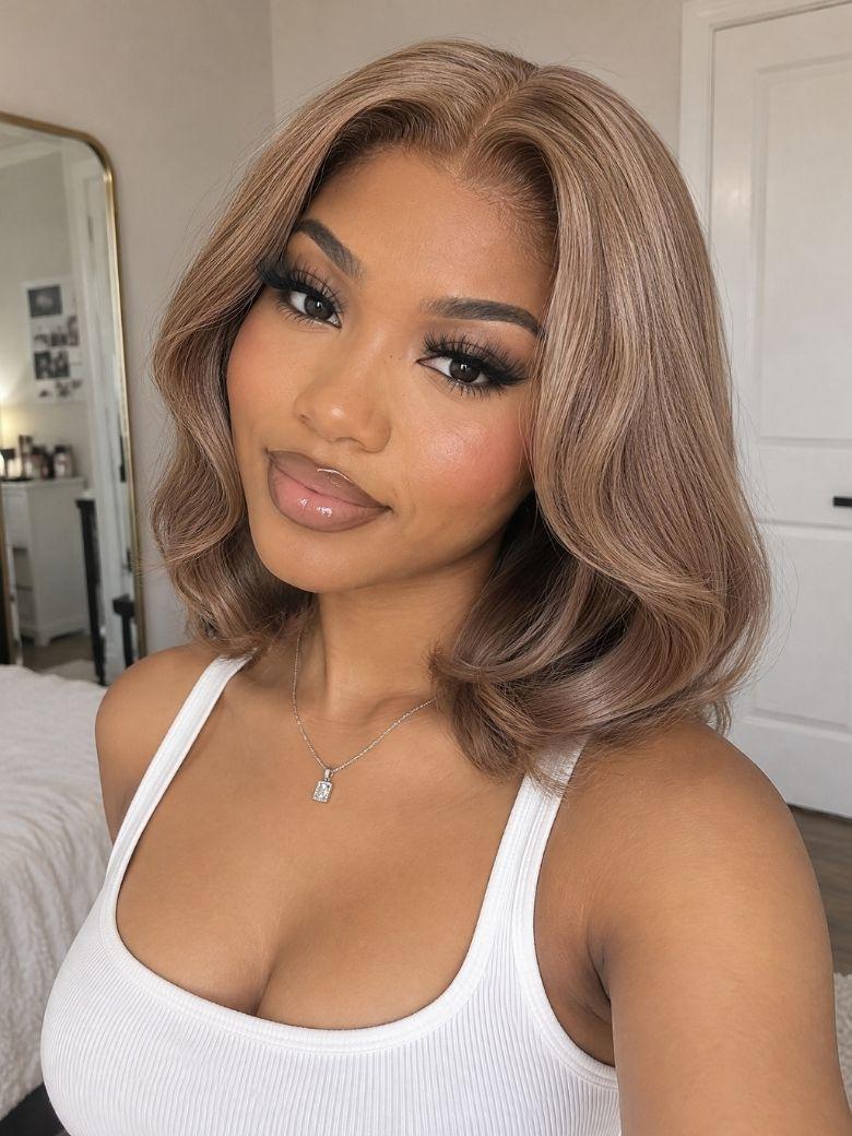 Chin Length Bob With Face Framing Layers Chin Length Bob With Face Framing Layers — Classy Layers Wig