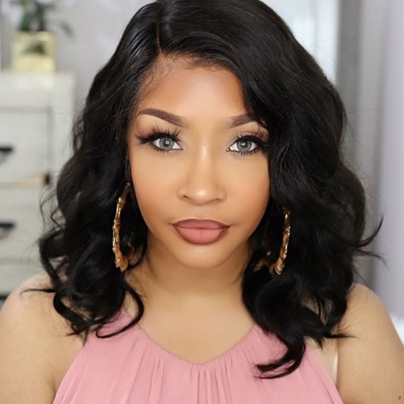 Wavy Collarbone Layers With Side Fringe Wavy Collarbone Layers With Side Fringe — Classy Layers Wig
