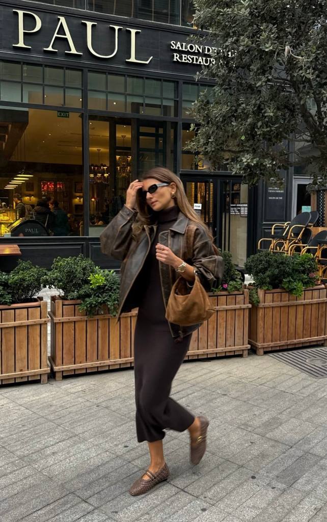 Oversized Leather Jacket Outfits To Rock This Season! - The Catalog by Celine