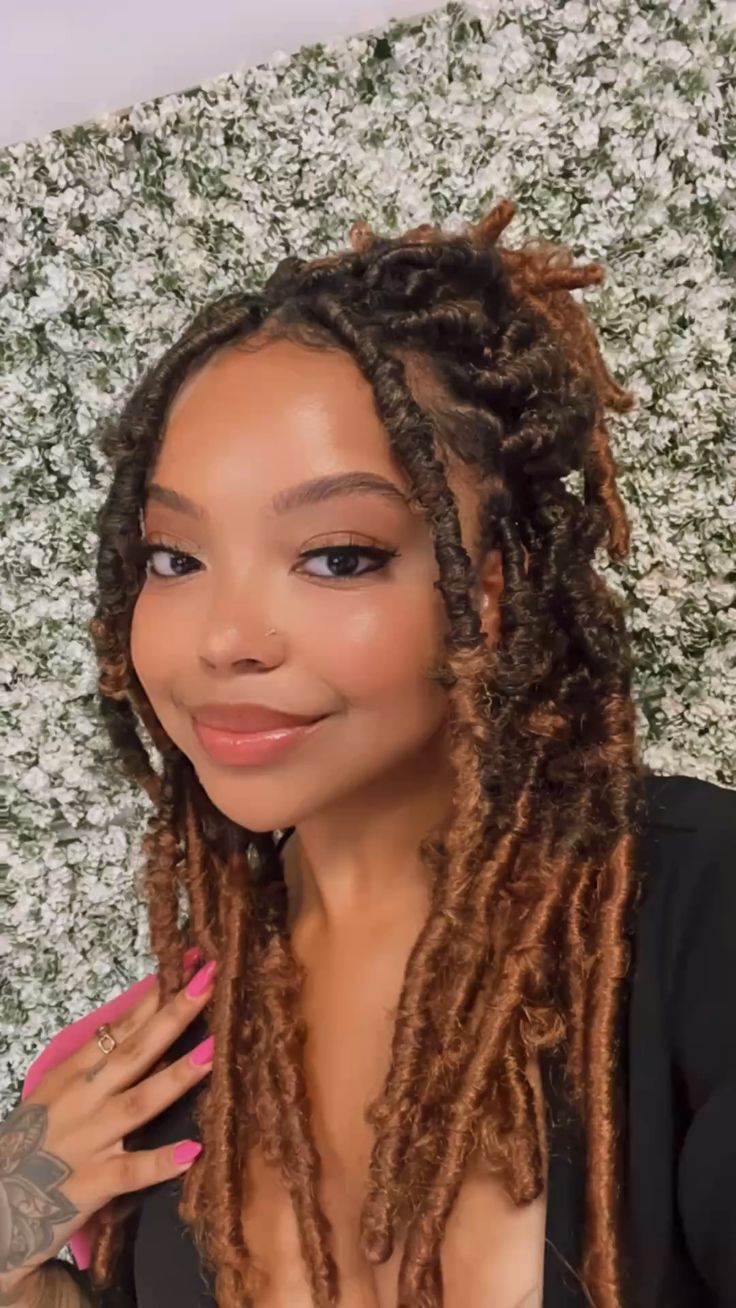 Collarbone Soft Locs With Curtain Bangs — Classy Length Locs
