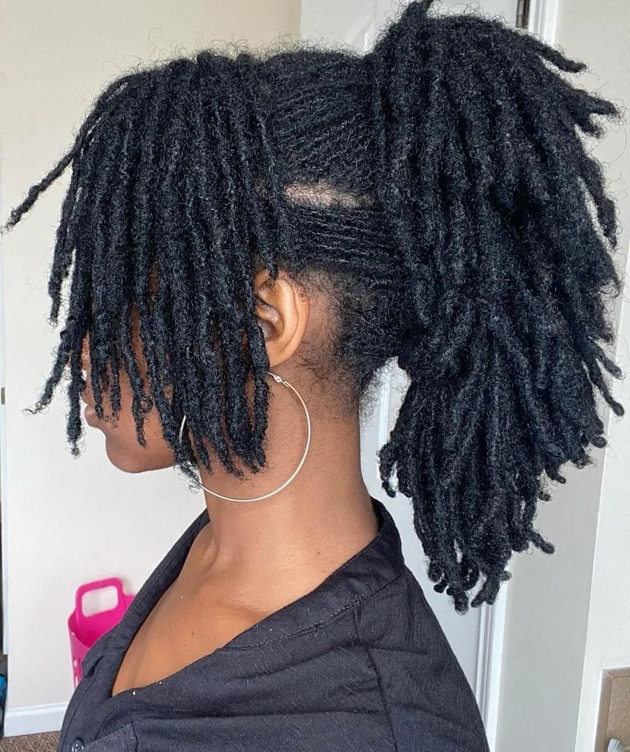 Mid-Back Soft Locs Wavy Medium Density — Classy Length Locs
